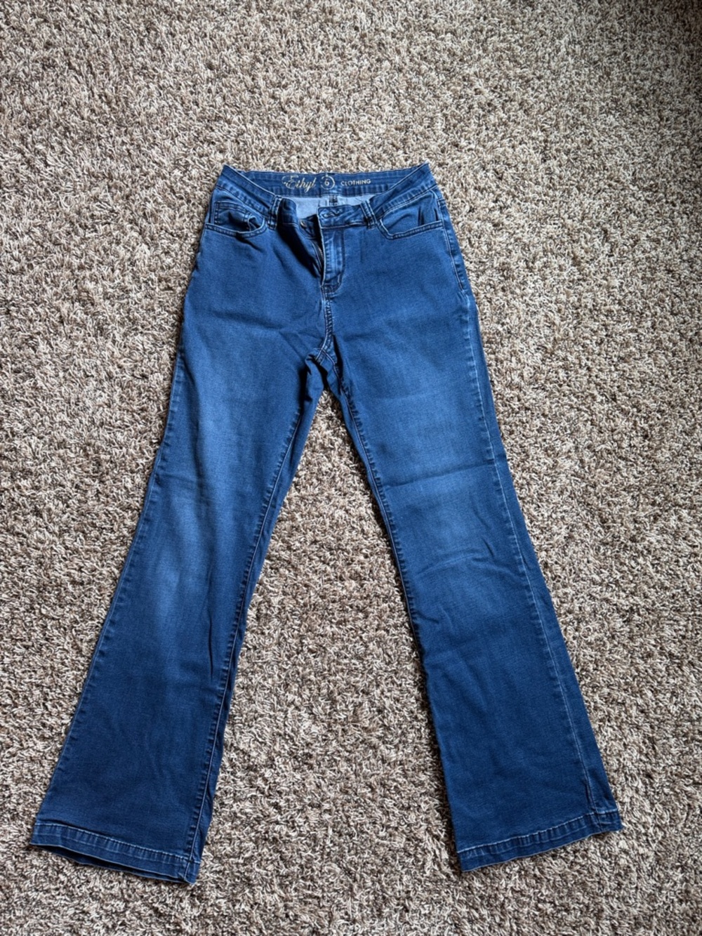 St. John's Bay Women's Dark Blue Flare Jeans